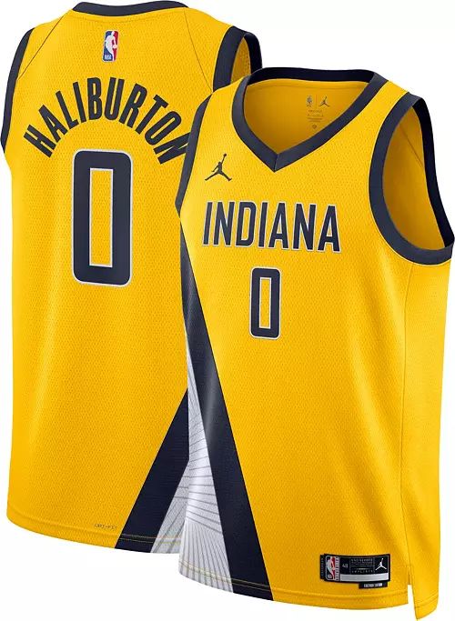 Nike Men's Indiana Pacers Tyrese Haliburton #0 Yellow Dri-FIT Swingman Jersey | Dick's Sporting Goods