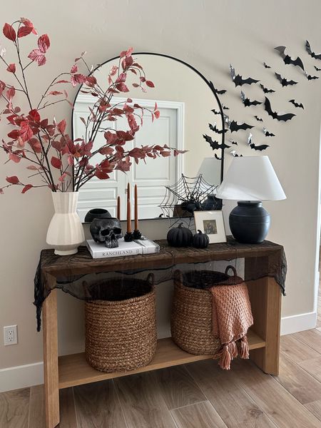 Halloween lux entryway table design🖤🕸️💀

#LTKhalloweendecor #LTKhalloween #LTKholiday #LTKHome #LTKHomedecor #LTKInteriordesign #entrywaytabledecor #entrywaytable #halloweendecor #Halloween 

#LTKSeasonal #LTKHolidaySale #LTKHoliday