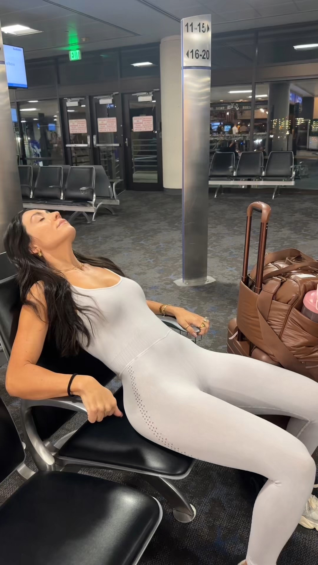 Traveling without the kids type of feeling 😇🤪 sharing this free people active jumpsuit I have traveled in before! I’m in a size XS 

Travel outfit 
Beis luggage 

#LTKdayinmylife #LTKTravel #LTKootd