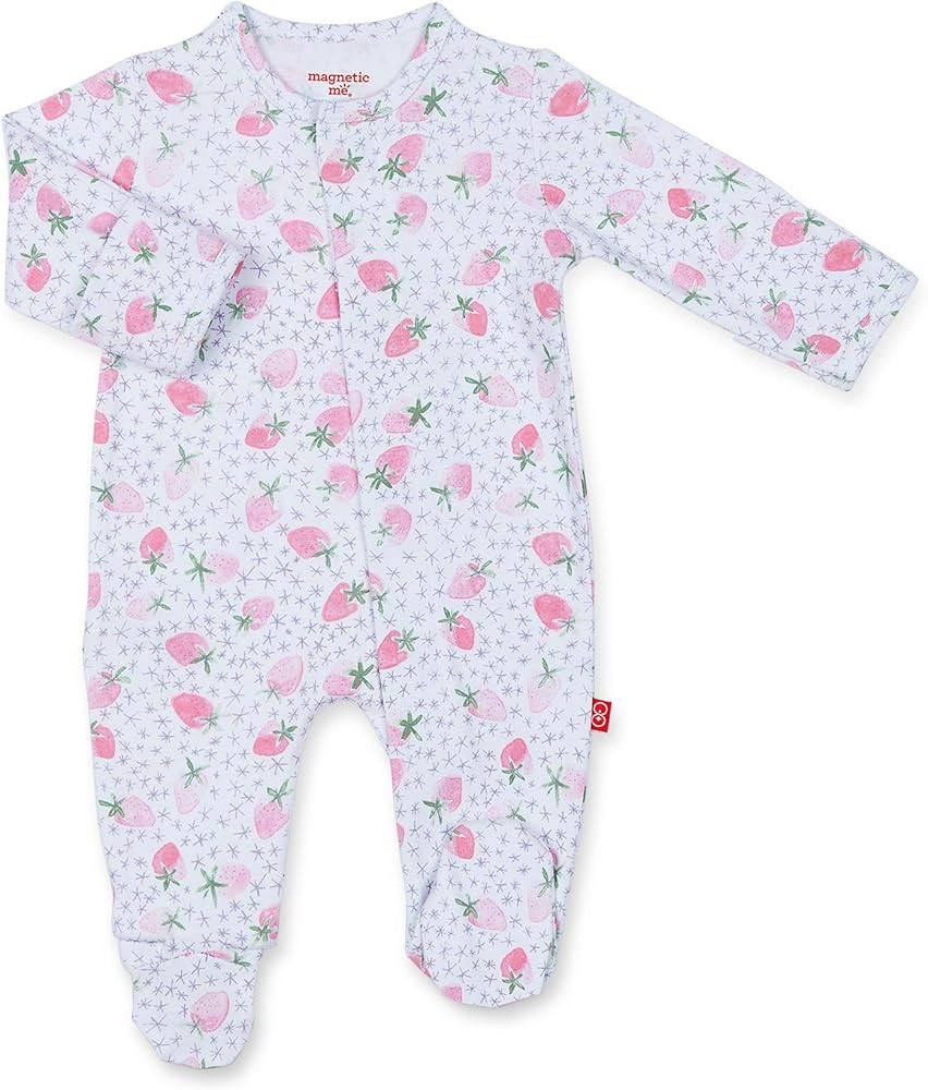 Magnetic Me Footie Pajamas 100% Organic Cotton Baby Sleepwear Quick Magnetic Fastener Sleeper | Amazon (US)