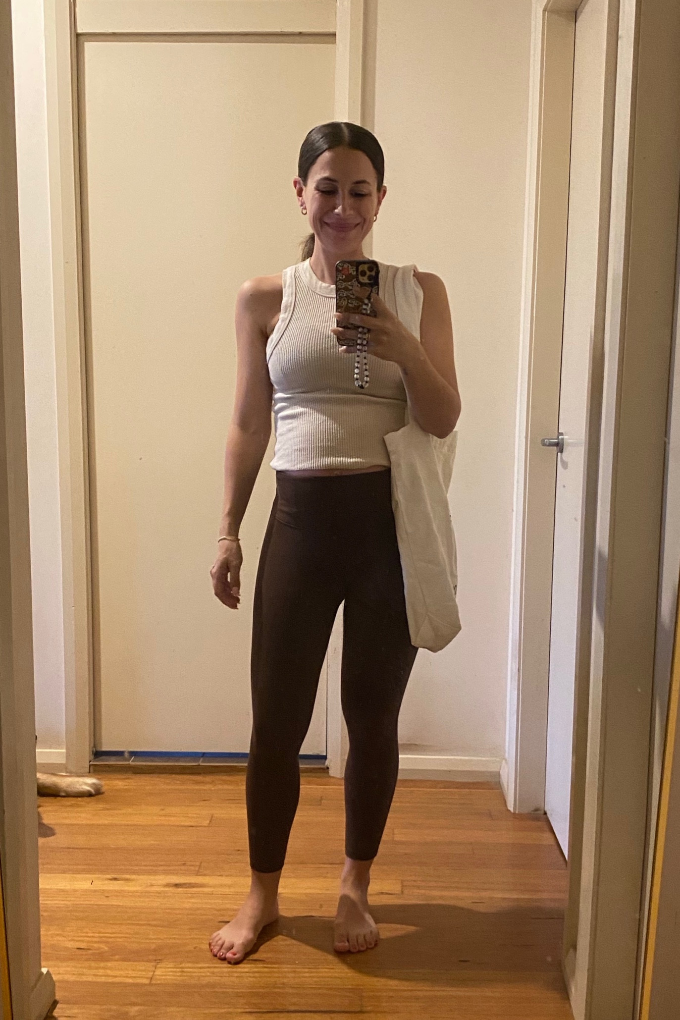 Ok Lorna Jane 😦 Comfiest exercise tights I’ve EVER worn, hands down. I’d heard good things but never tried them myself. Super soft, stretchy, great coverage over the tummy and ankle crop length. This is at 30 weeks pregnant, wearing a size medium (I’d usually go a small but sized up so they’d remain super comfy and a bit roomier for post baby too). BRB getting 3 more colours 🙏🏽

#LTKaustralia