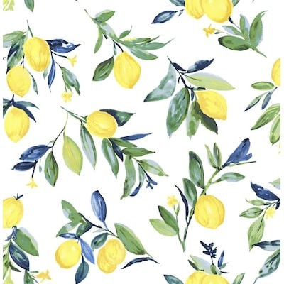 NuWallpaper  30.75-sq ft Yellow Vinyl Ivy/Vines Self-Adhesive Peel and Stick Wallpaper | Lowe's