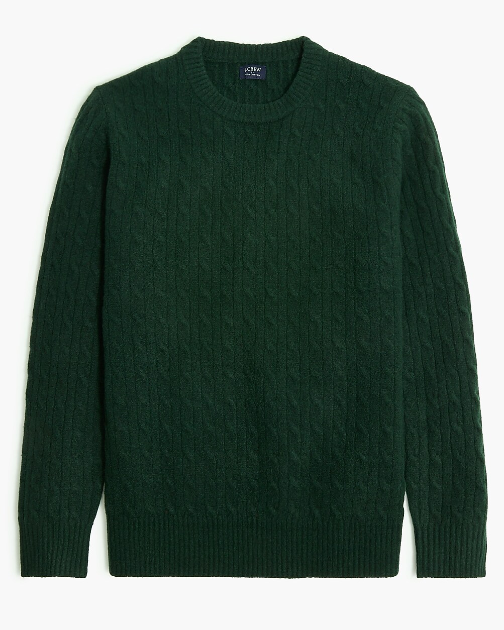 Cable crewneck sweater in extra-soft yarn | J.Crew Factory