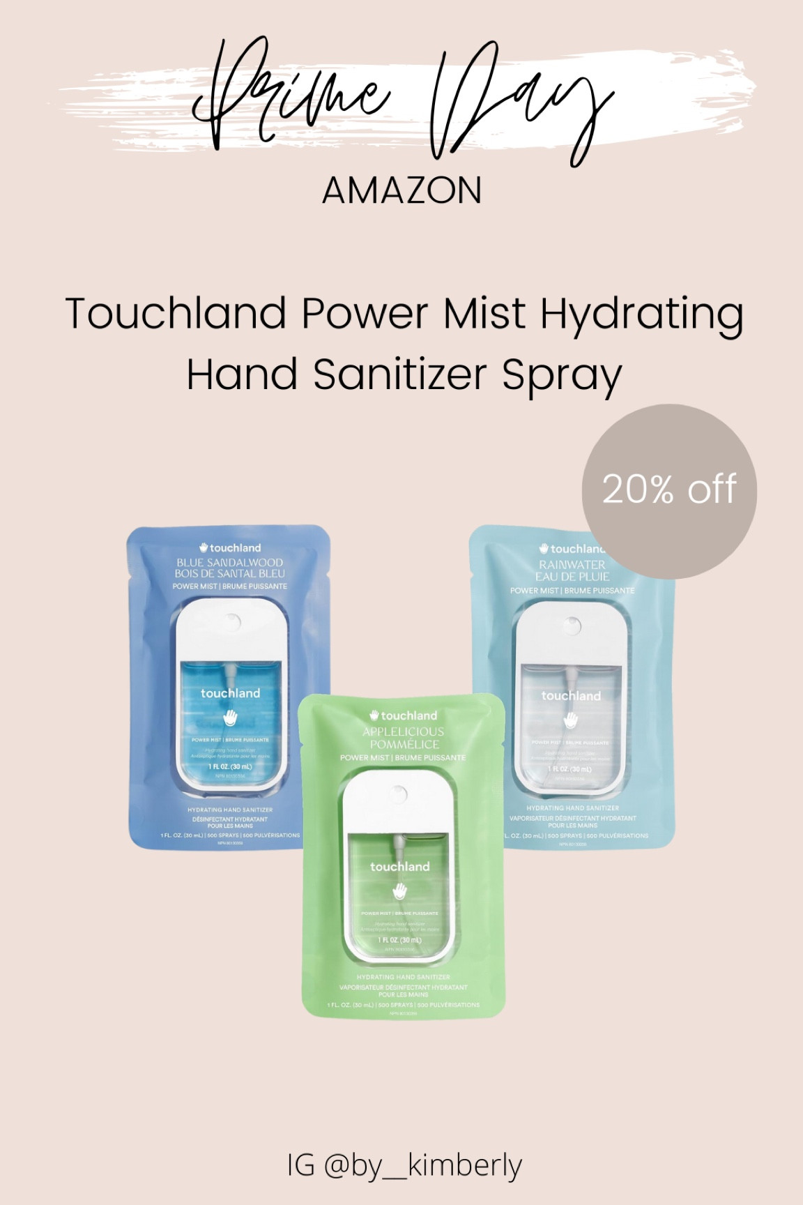 Touchland Power Mist Hydrating Sanitizer Spray #touchland #primeday 

#LTKcanada #LTKsale #LTKbeauty