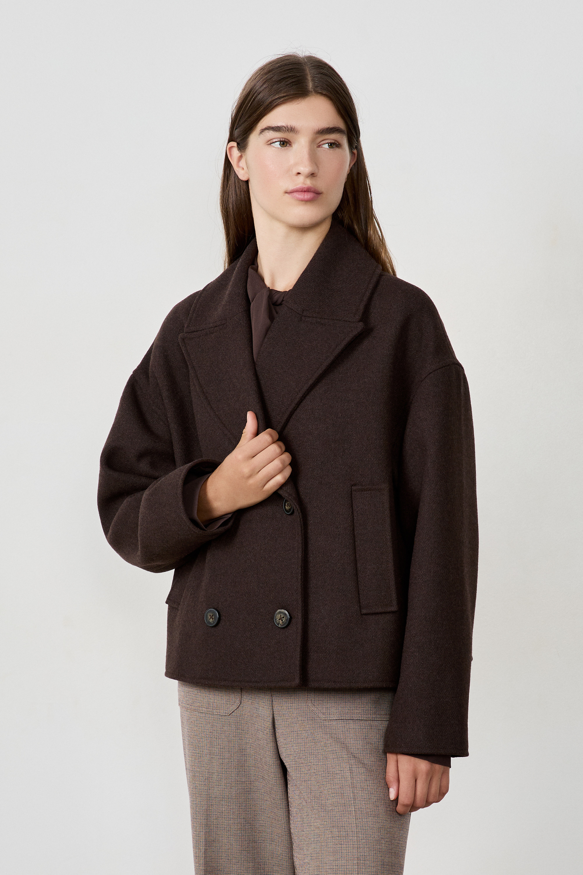 Caban court avec laine | Etam FR