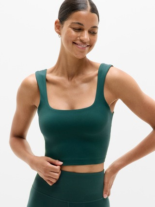 Transcend Square Neck Crop Sports Bra A-C | Athleta