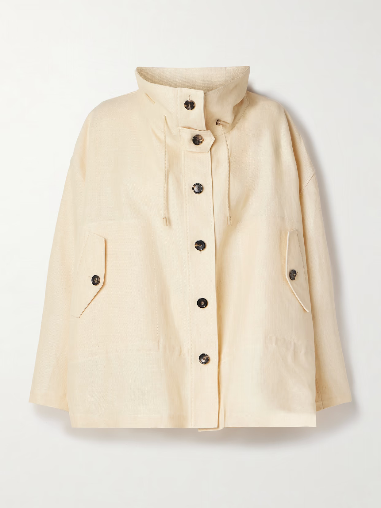 Loro Piana - Oversized Linen Jacket - Off-white | NET-A-PORTER (US)