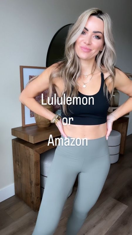 Lululemon or Amazon!!! These are such great finds at an affordable price!
2 pack sports bras and the padding is sewn in so the little cups won’t get lost or move around! I got size small in all items!
Leggings are buttery soft. Jacket is a great slim fit 
Amazon fashion 

#LTKfindsunder50 #LTKVideo #LTKsalealert