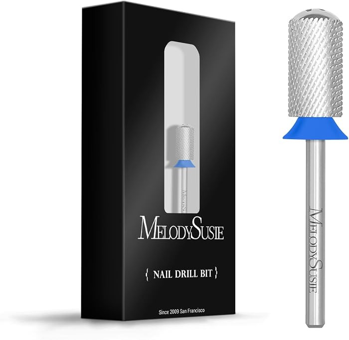 MelodySusie Safety Nail Drill Bits, 3/32'' Smooth Round Top Large Barrel Carbide Bits, Suitable f... | Amazon (US)