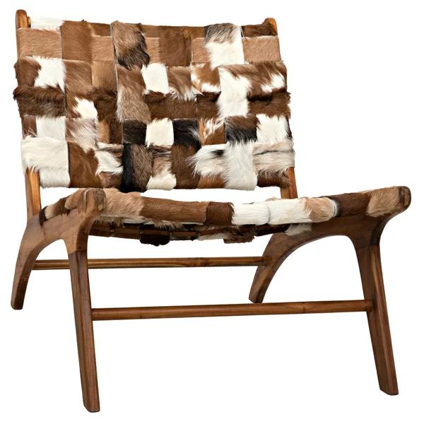 Kamara Solid Wood Genuine Leather Side Chair | Wayfair North America