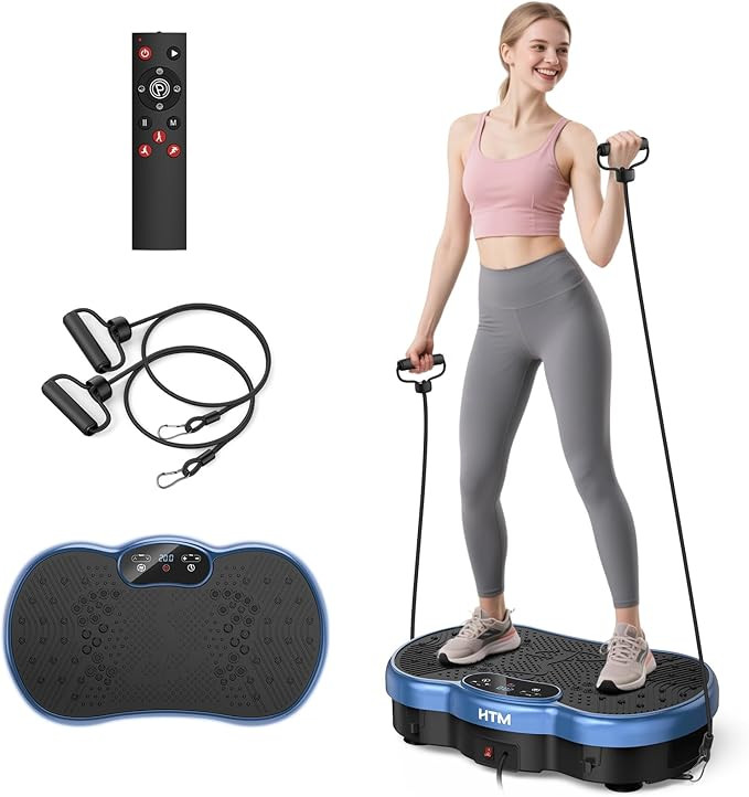 Vibration Plate Exercise Machine, Whole Body Shake Plate for Weight Loss Vibrating Platform with ... | Amazon (US)