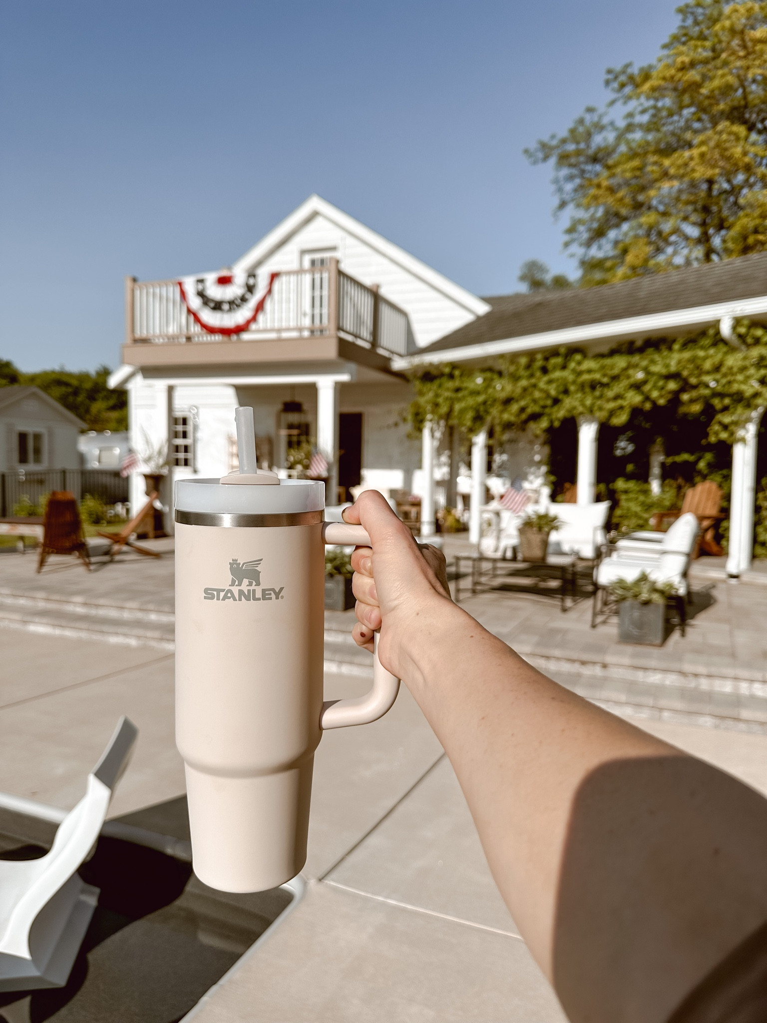 Ahhhhh summer life is back! Thankful for my Stanley, keeping my drinks cold all day out at the pool!

#LTKFind #LTKhome