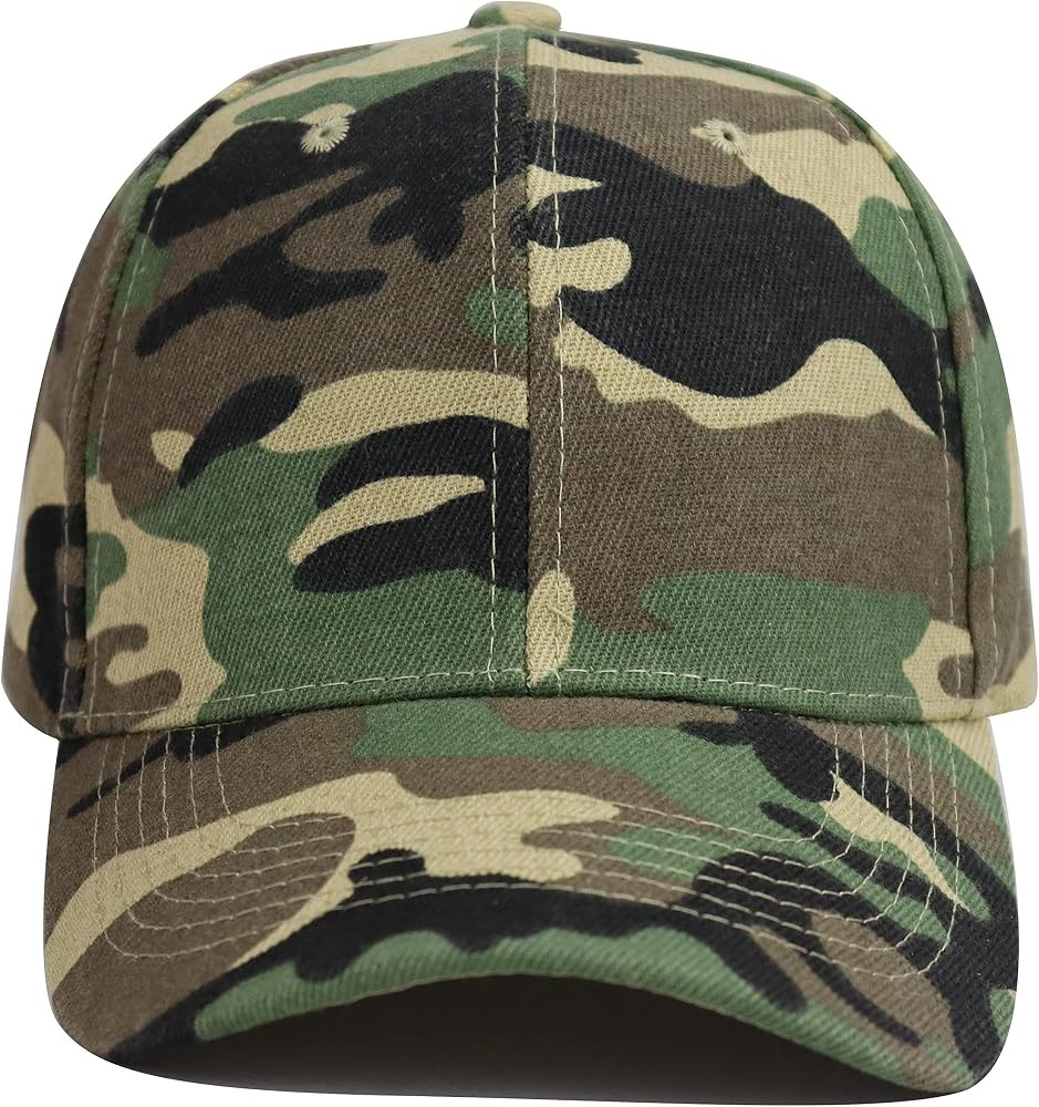 Camo Hat for Men Women, Adjustable Gray Army Military Camouflage Baseball Cap, Hunting Fishing Ou... | Amazon (US)
