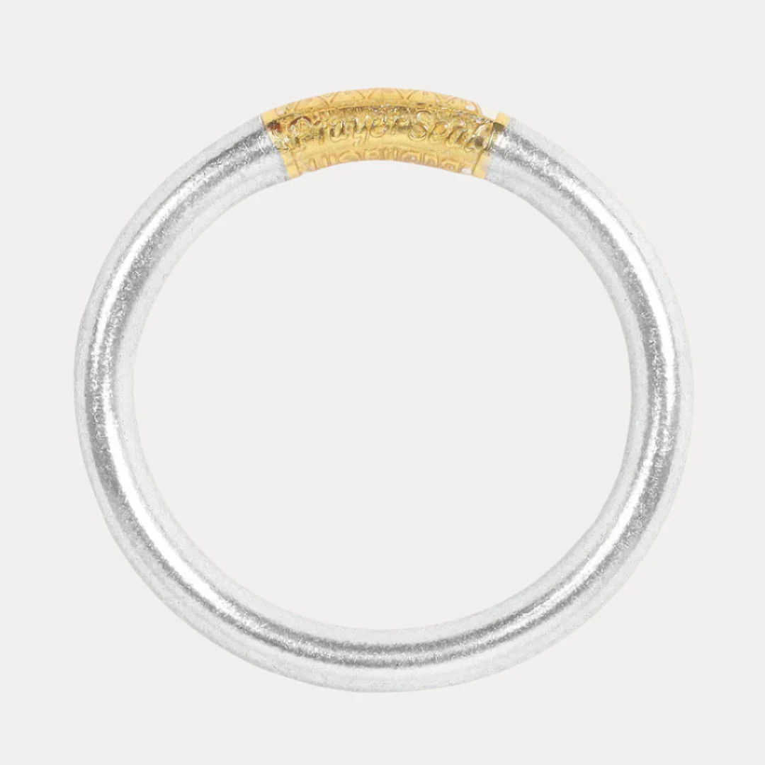 Silver Tzubbie All Weather Bangle® (AWB®) - Serenity Prayer | BuDhaGirl