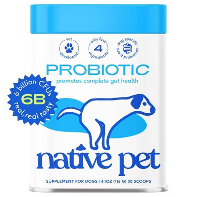 Native Pet Probiotic Supplement Powder with Bone Broth for Dogs - 4.1oz | Target