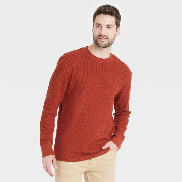 Men's Textured Long Sleeve T-Shirt - Goodfellow & Co™ | Target