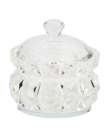 Clear Glass Trinket Box | TJ Maxx