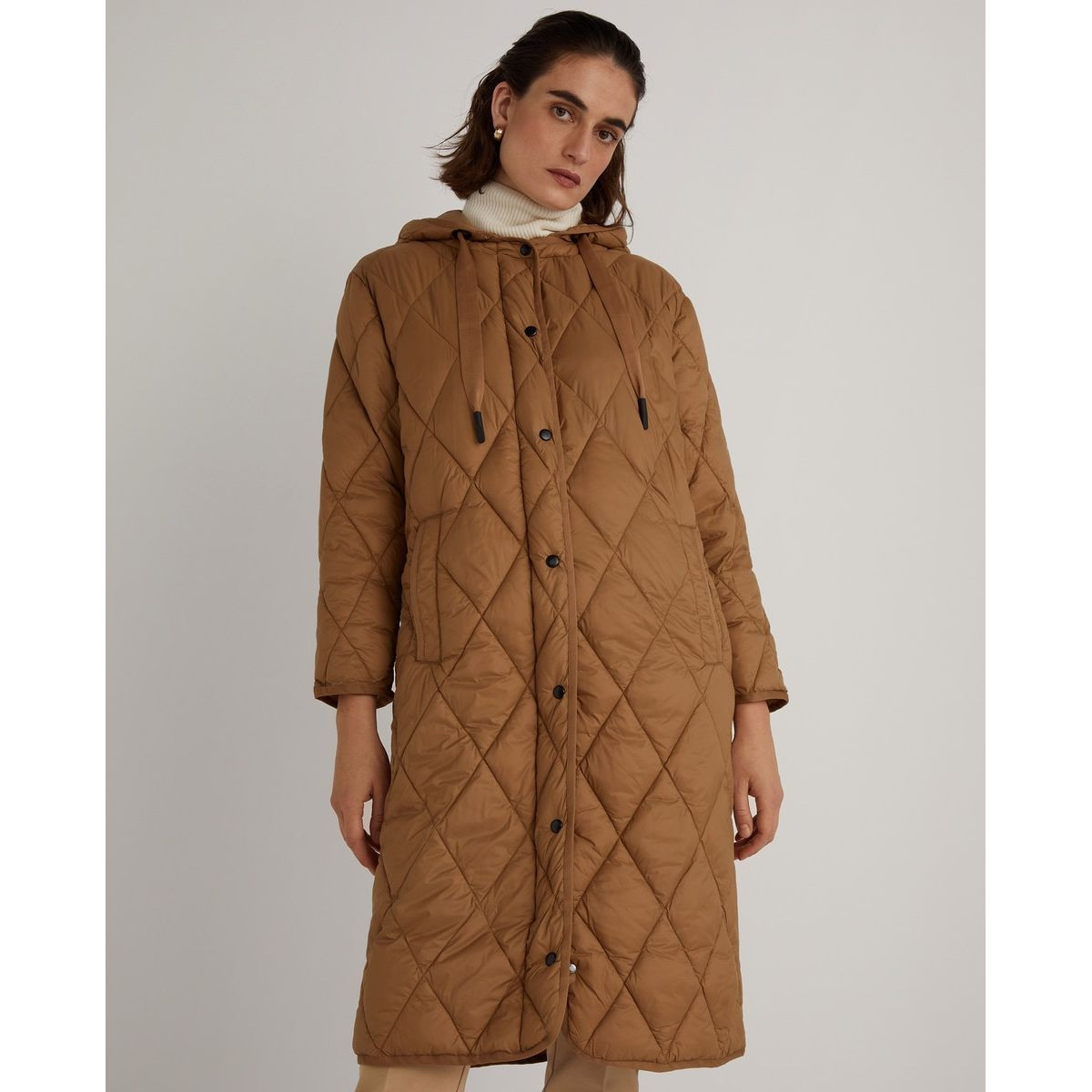 Manteau long matelassé capuche | La Redoute (FR)