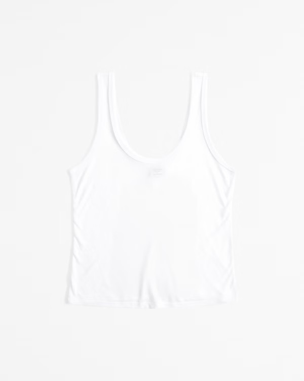 Women's Sheer Jersey Scoopneck Tank | Women's Tops | Abercrombie.com | Abercrombie & Fitch (US)
