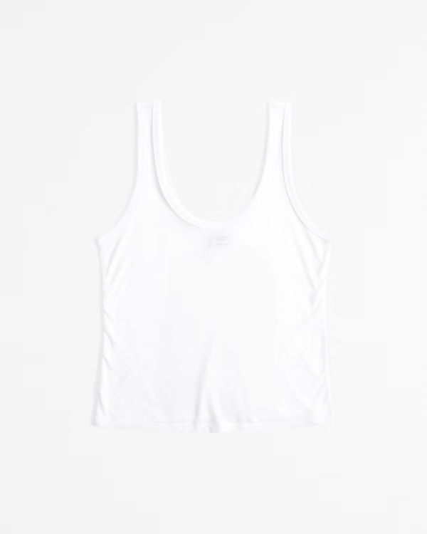 Women's Sheer Jersey Scoopneck Tank | Women's Tops | Abercrombie.com | Abercrombie & Fitch (US)