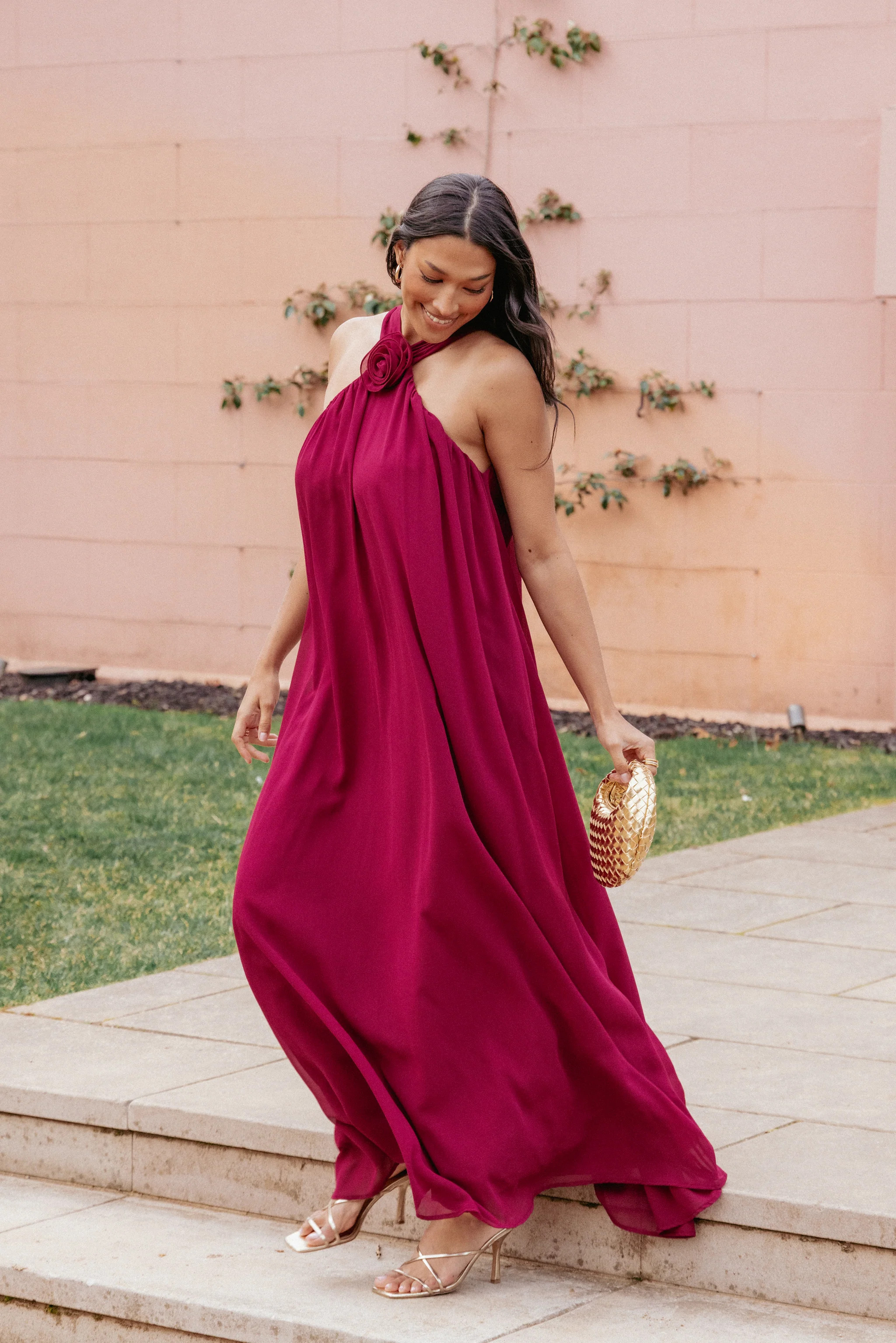 Melba Maxi Dress - Berry | Petal & Pup (US)