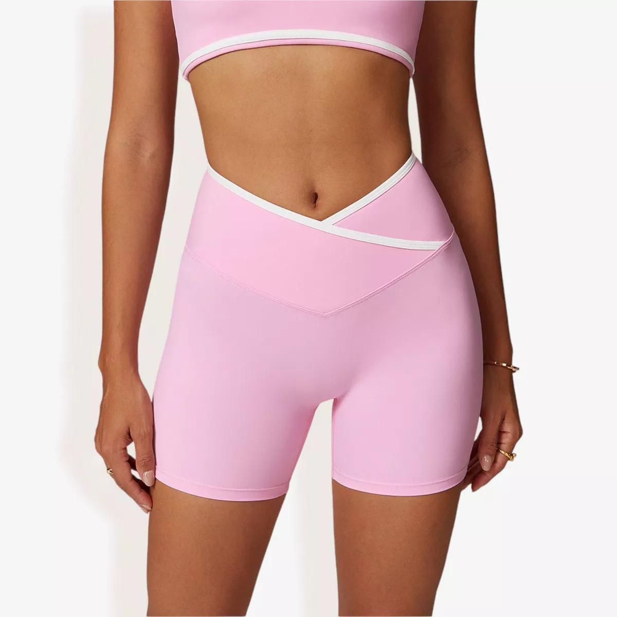 Anna-Kaci Women's High Waist Cross Band Athletic Shorts for Yoga and Training | Target