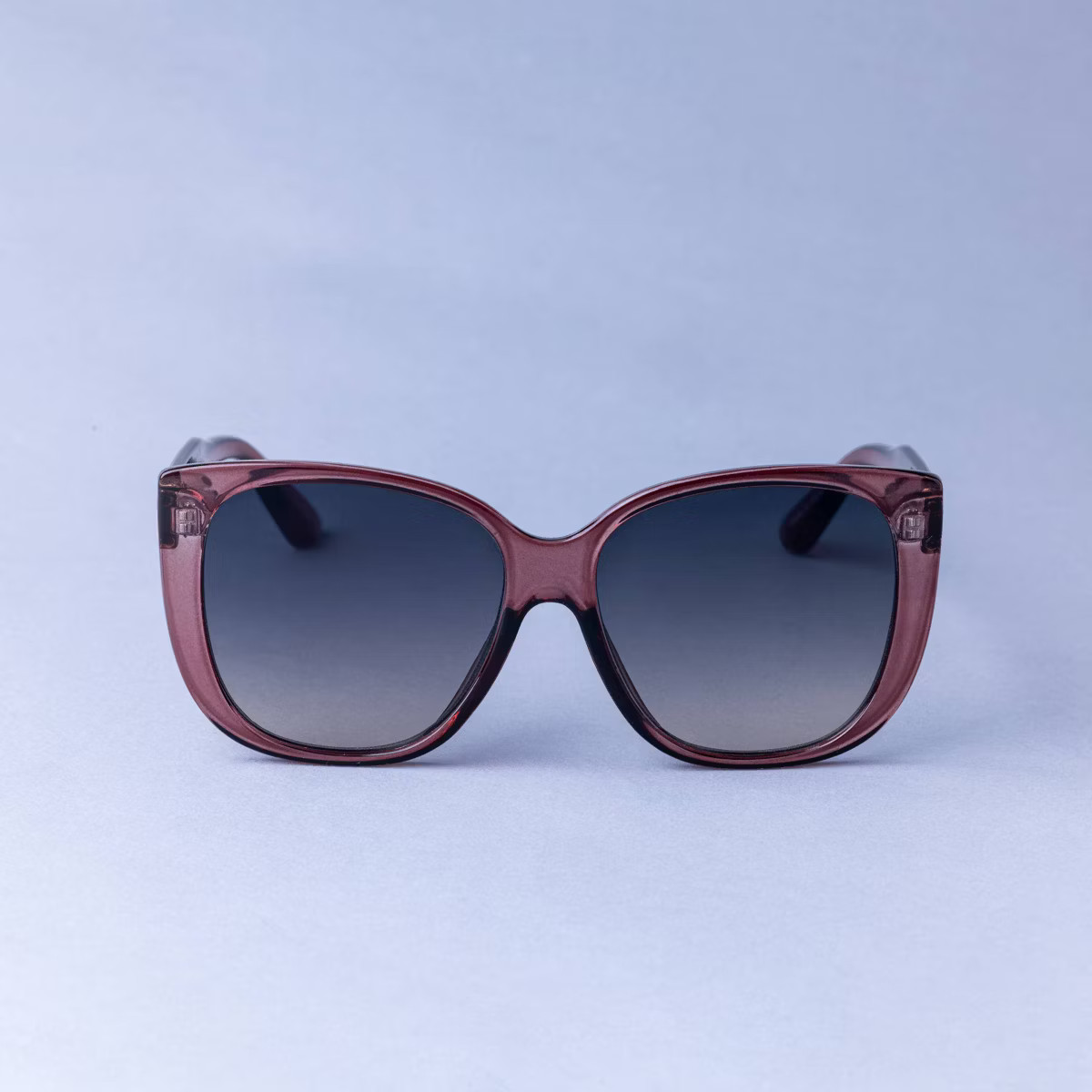 Women's Plastic Butterfly with Metal End Caps Sunglasses - A New Day™ Mauve: Medium Fit, UV Pro... | Target