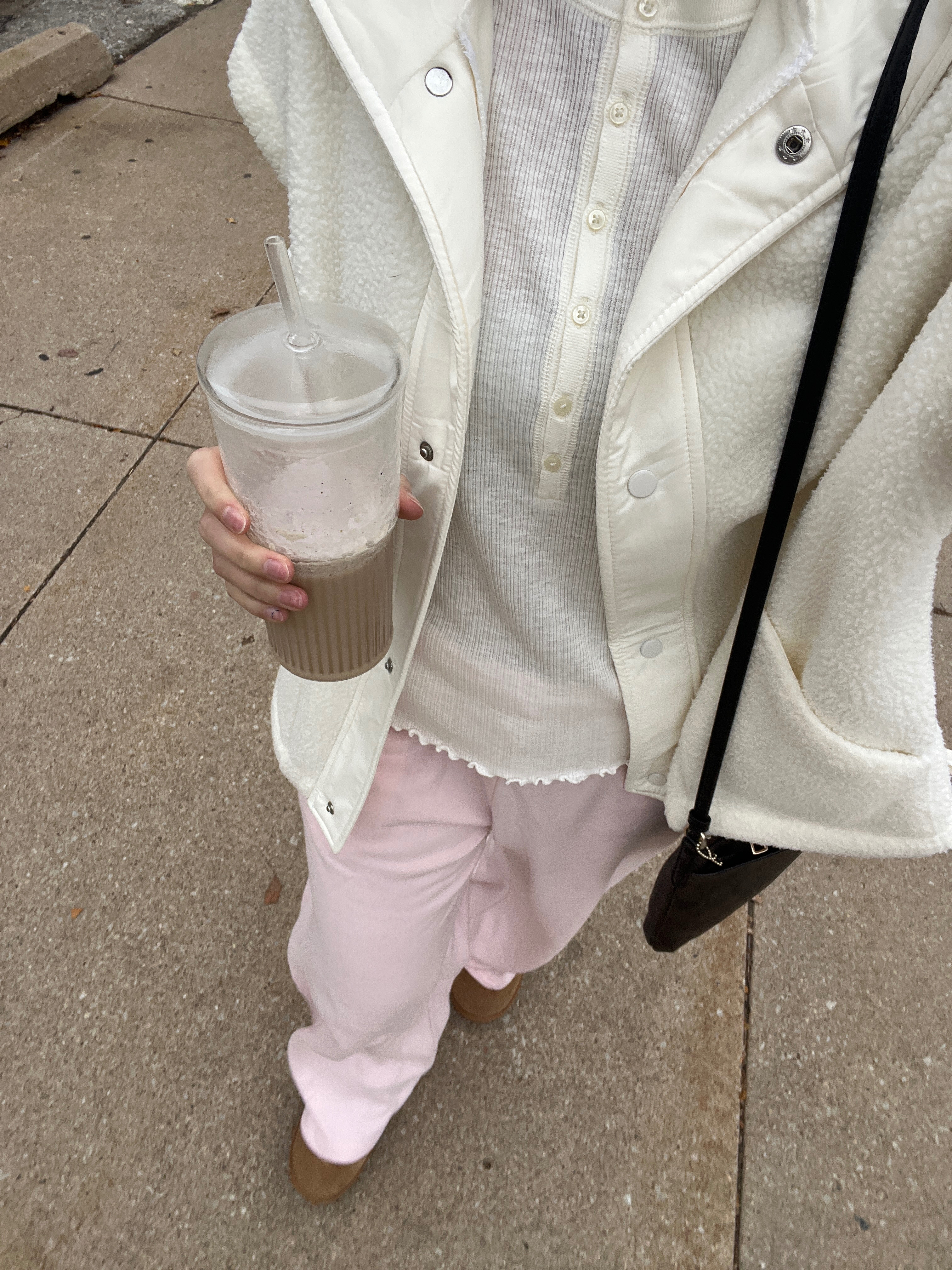Glinda inspired cozy outfit (long sleeve from old navy) 

 