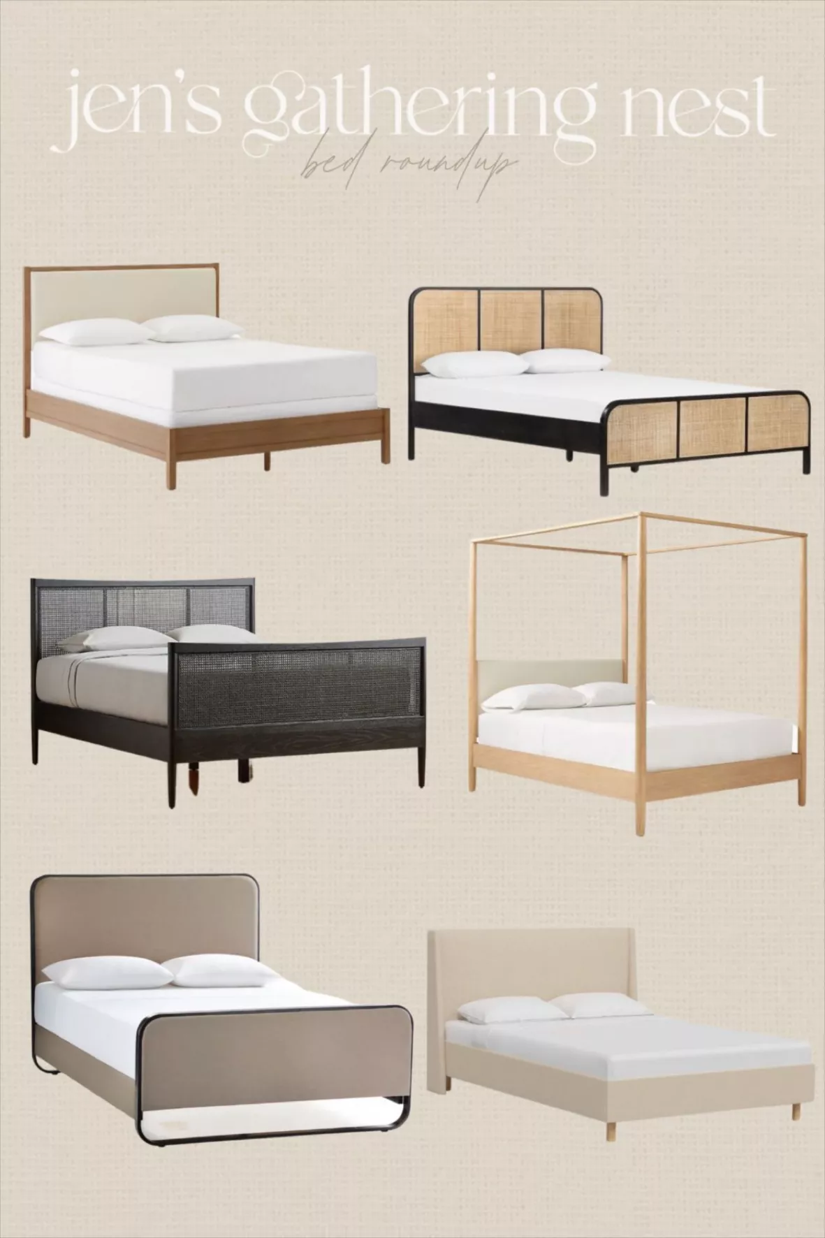 Maeve Queen Black Cane Bed + … curated on LTK