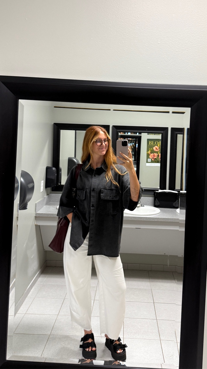 shirt @dressedinlala 
pants @target 
sandals @ugg 



#LTKWorkwear