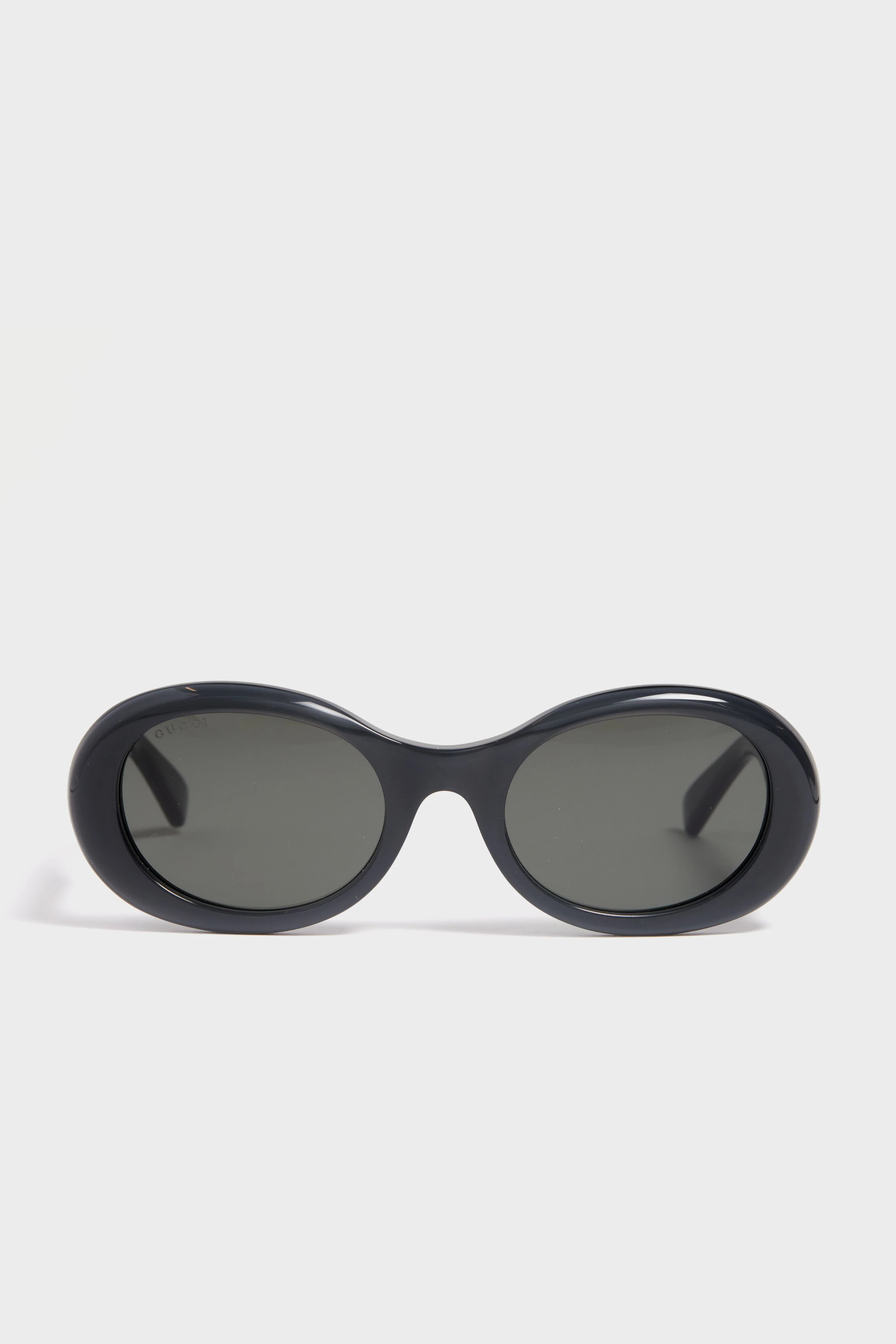 Shiny Glossy Black Round Frame Sunglasses | Tuckernuck (US)