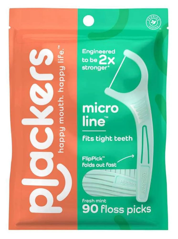 Plackers Micro Dental Flossers, Mint, (Pack of 36), 90 Count (Pack of 3), 270 count | Amazon (US)