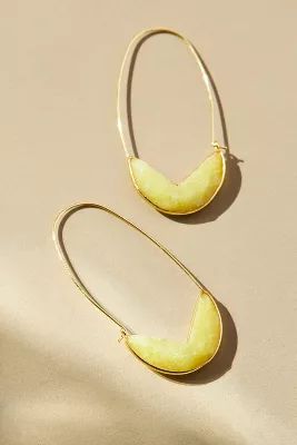 Botanist Abroad Resin V-Cut Drop Earrings | Anthropologie (US)