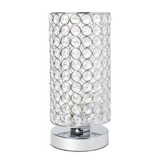 Elegant Designs Crystal & Chrome Decorative Table Lamp in Crystal/Chrome | 5" x 5" x 10.5" | Michaels® | Michaels Stores