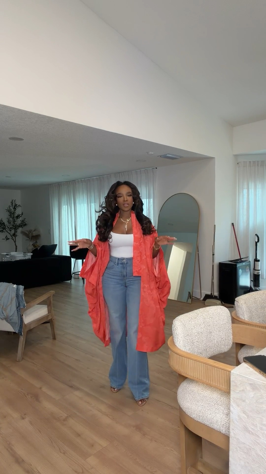 Scroll to shop! ✨ Everything from this look is linked below. 👇🏽    

Wearing: Size Small | 5’4” | 140 lbs  

📲   Download the FREE LTK app & follow me (@kirasfashionfinds) to shop all my daily finds.  #LTKootd #LTKPetite #LTKU