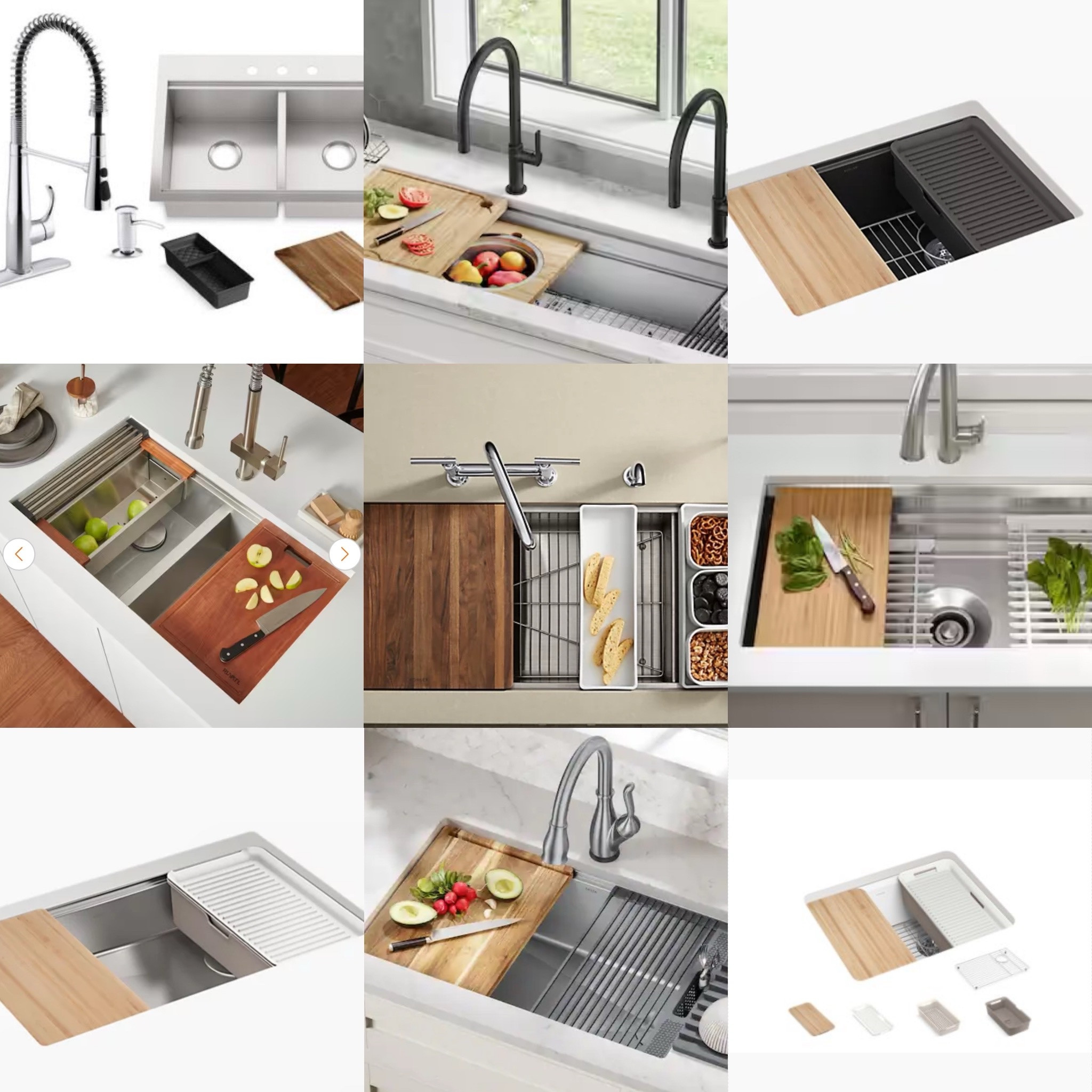 For your holiday and everyday meal prep and entertaining—- a workstation kitchen sink is a highly functional and versatile sink that integrates various built-in accessories, transforming it into a multi-purpose workspace. It’s designed to streamline food preparation, dishwashing, and other kitchen tasks, offering added convenience and efficiency.

Key Features of a Workstation Sink:
	1.	Integrated Accessories:
	•	Cutting boards: Fit snugly over the sink for chopping without taking up counter space.
	•	Roll-up drying racks: Allow for air-drying dishes directly over the sink.
	•	Colanders: Slide into the sink for easy rinsing of produce.
	•	Dish racks: For organizing washed items.
	2.	Ledged Design:
	•	These sinks usually feature built-in ledges or grooves along the sides to hold accessories securely in place.
	3.	Material Options:
	•	Common materials include stainless steel, granite composite, fireclay, or cast iron.
	4.	Size and Configuration:
	•	Available in single- or double-basin designs, often in larger sizes to accommodate accessories and maximize workspace.
	5.	Space Efficiency:
	•	Helps maximize kitchen space by combining tasks in one area. #kitchenn



#LTKHome #LTKGiftGuide #LTKHoliday