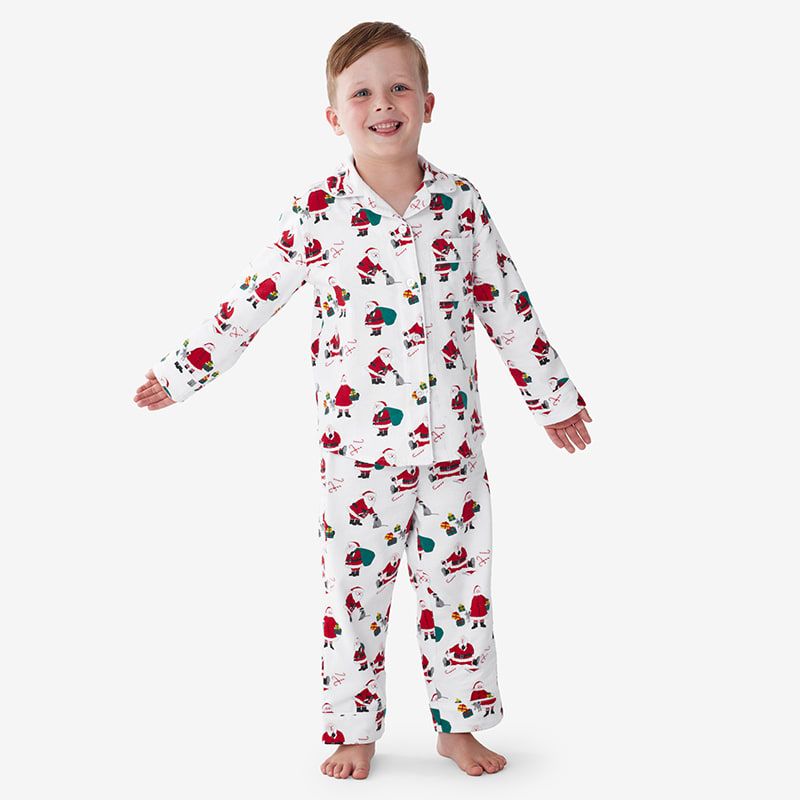 Company Cotton™ Family Flannel Kids’ Classic Pajama Set | The Company Store
