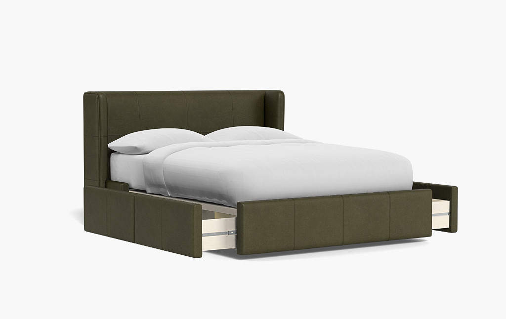 Graham Upholstered Bed with Storage Option | Interior Define