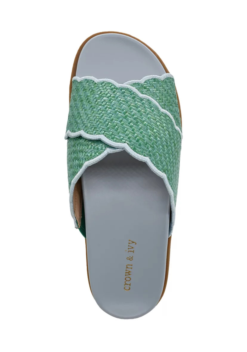 Clara Scalloped Footbed Sandals | Belk
