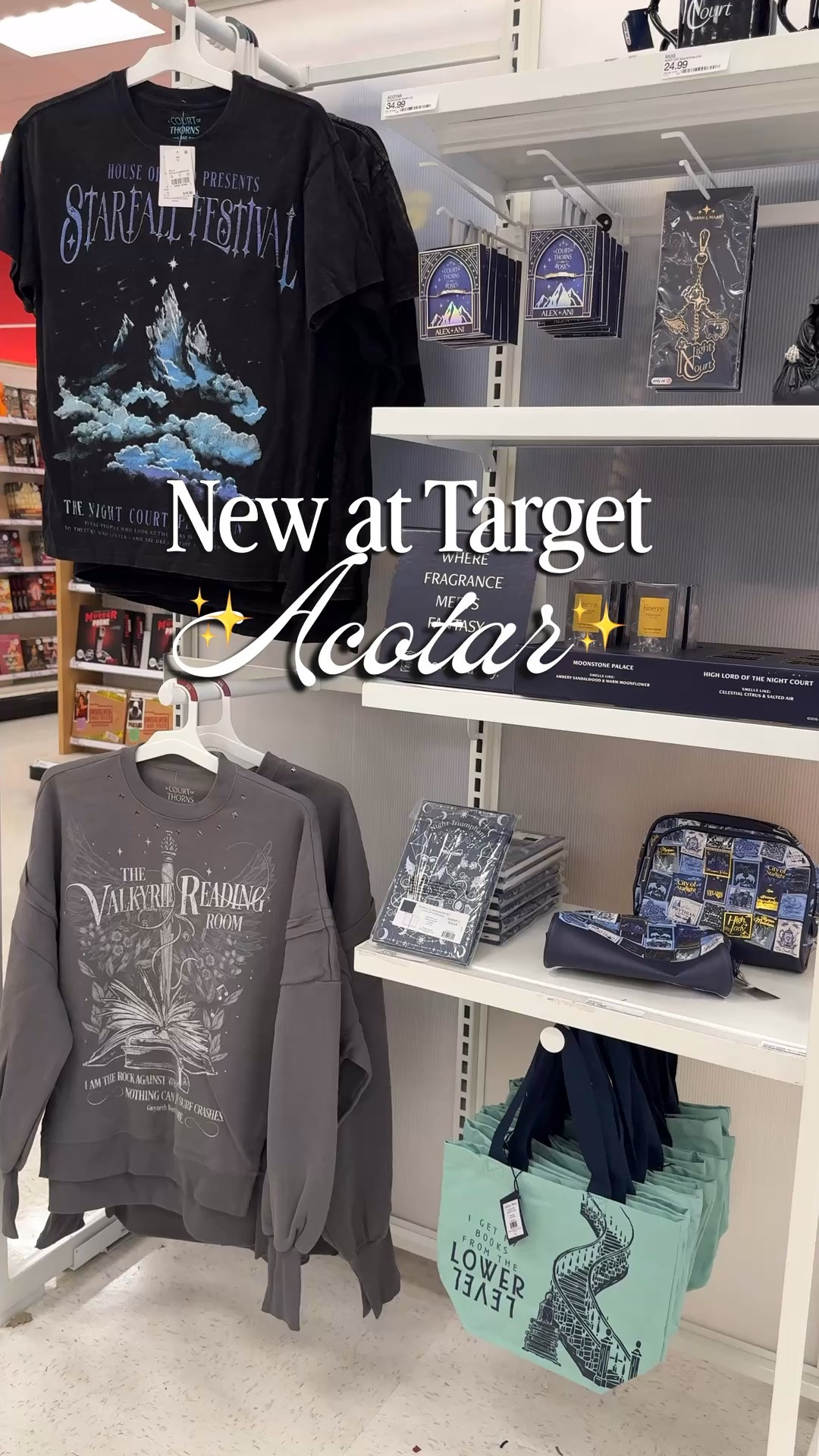Acotar merch will be available tomorrow! Save your favorites now since this collection is expected to sell out quick✨

target finds, target, fantasy books,
