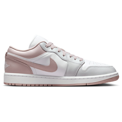 Jordan Womens Jordan AJ 1 Low - Womens Basketball Shoes Enigma Stone/Particle Rose/White Size 10.5 | Champs Sports