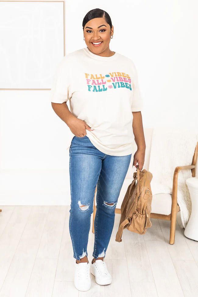 Fall Vibes Ivory Graphic Tee | Pink Lily