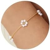 Turandoss Gold Pearl Bracelets for Women Jewelry Gifts - 14K Gold Plated Cultured Pearls Bracelet... | Amazon (US)