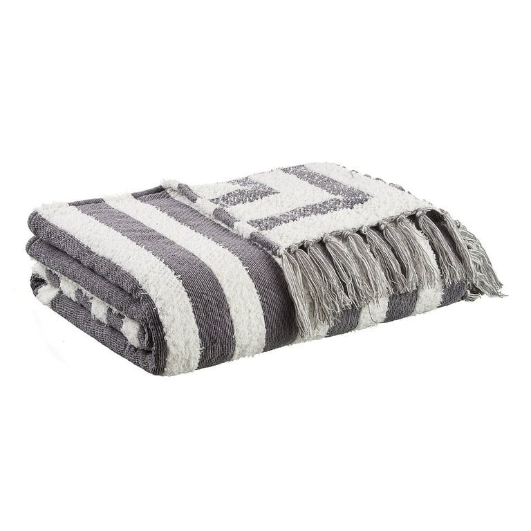 Better Homes & Gardens Textured Cozy Woven Chenille Throw, 50"x72", Grey Arch - Walmart.com | Walmart (US)