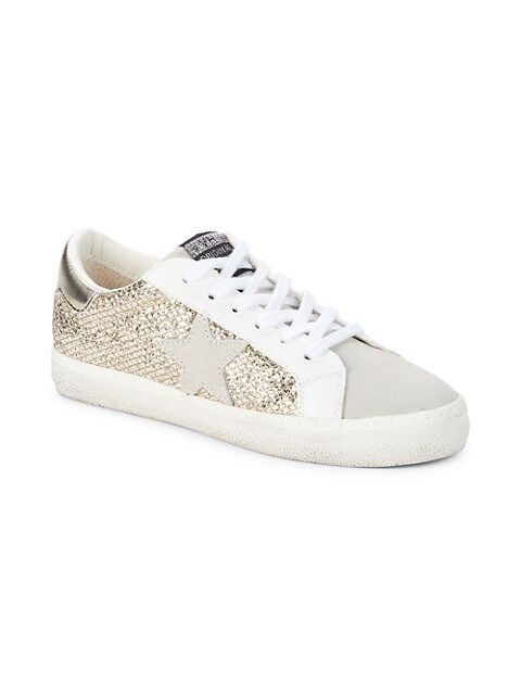 April Glitter & Suede Sneakers | Saks Fifth Avenue OFF 5TH