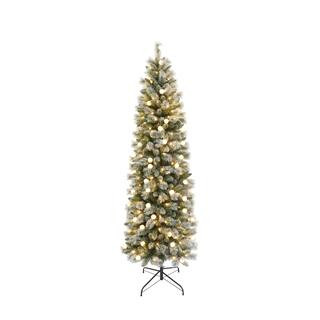 7.5ft. Pre-Lit Glacier Fir Artificial Christmas Tree, Warm White LED G40 Bulb Lights by Ashland®... | Michaels Stores