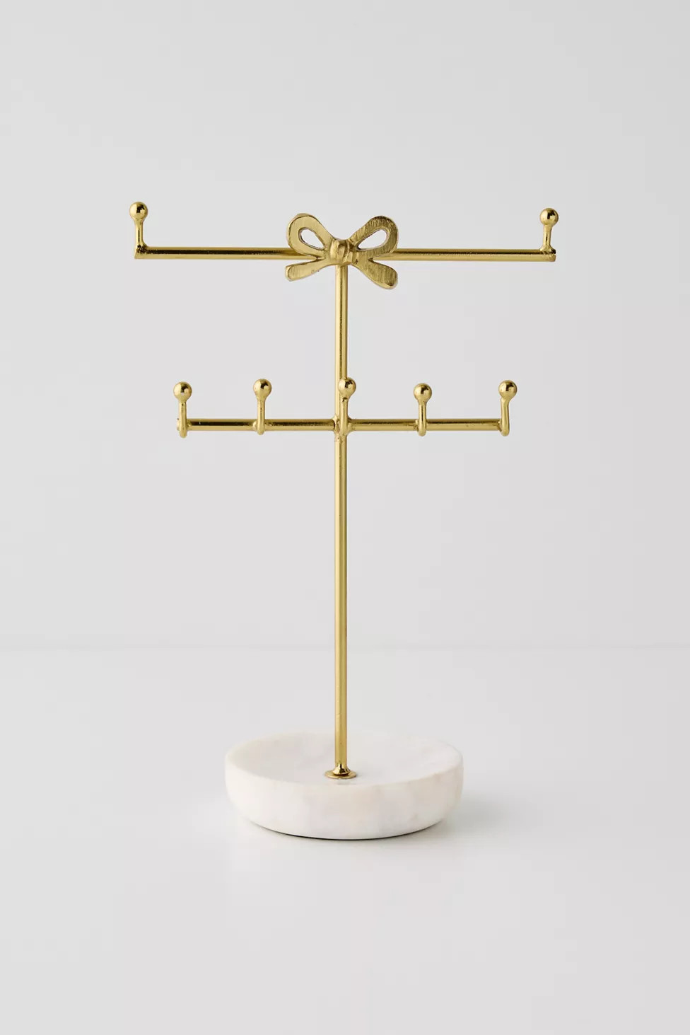 Serena Bow Marble Base Jewelry Stand | Urban Outfitters (US and RoW)