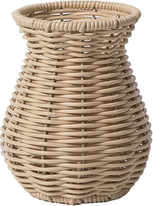 Decorative Rattan Vase Woven Decorative Table Vase for Dried Flower Home and Office Durability an... | Amazon (CA)