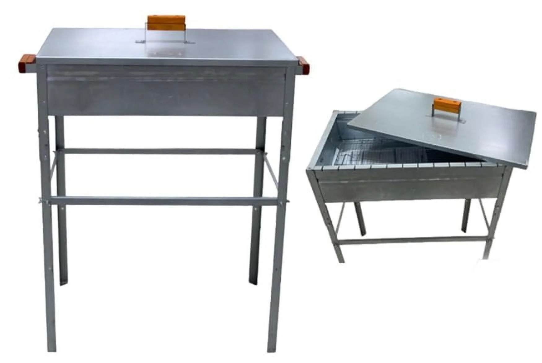 Large Galvanized Barbecue Street Outdoor Charcoal Grill Mangal Kabob Mexican | Walmart (US)