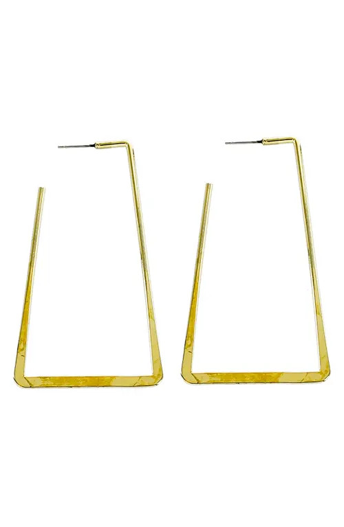 Panacea Rectangle Hoop Earrings in Gold at Nordstrom | Nordstrom